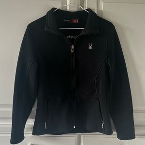 SPYDER ENDURE, FULL-ZIP, MID WEIGHT, BLACK,
CORE SWEATER WOMEN'S, Sz Lg